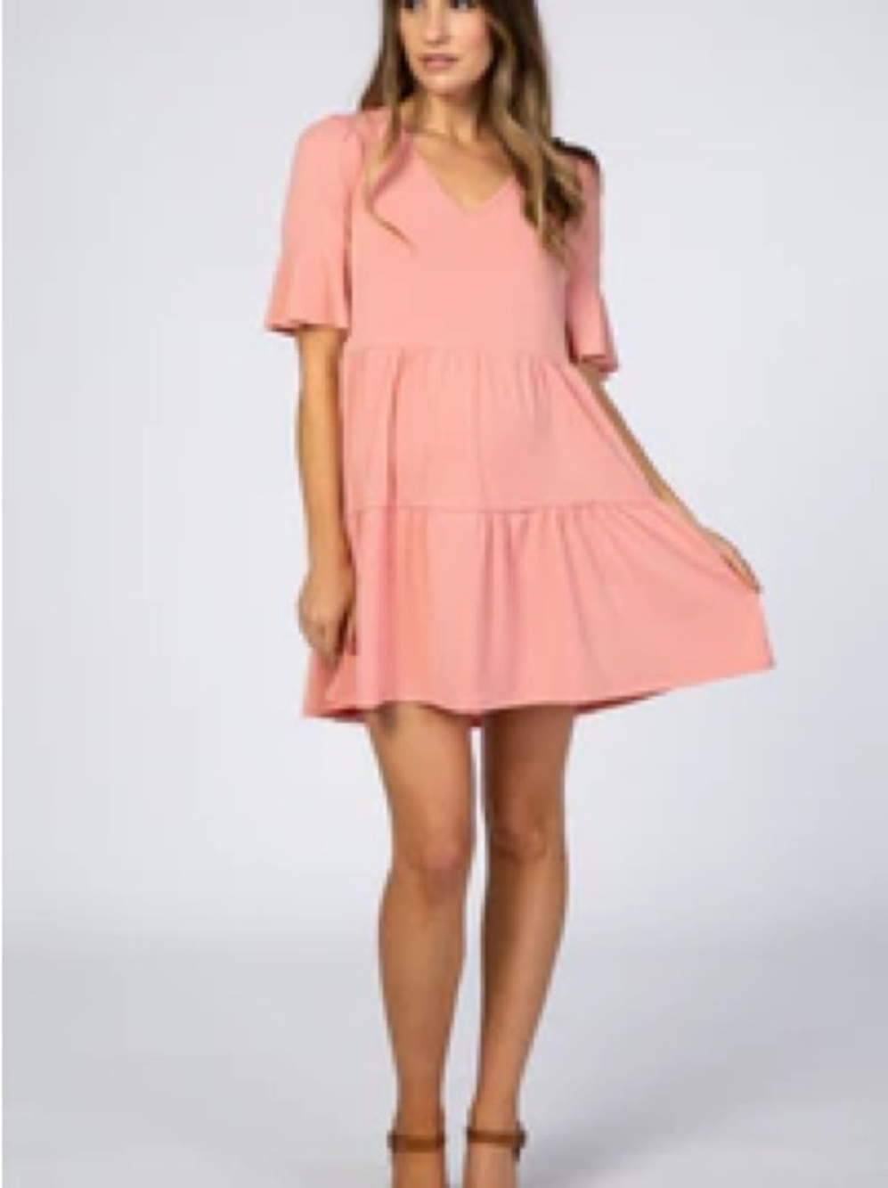 Pink Blush Maternity Dress Large